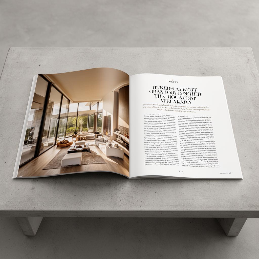 Reserve Magazine interior spread